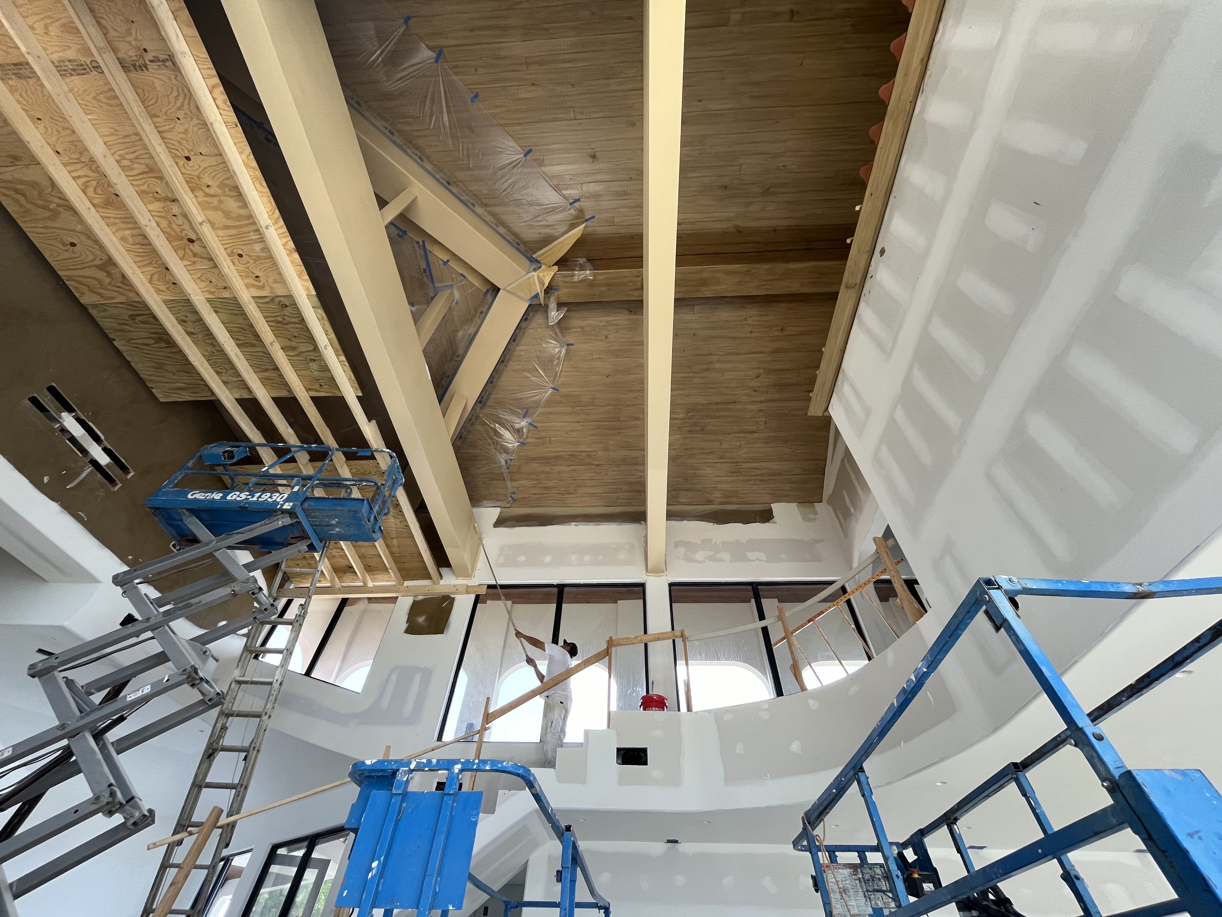 A Construction Site Showing a Room With a Ceiling Under Construction